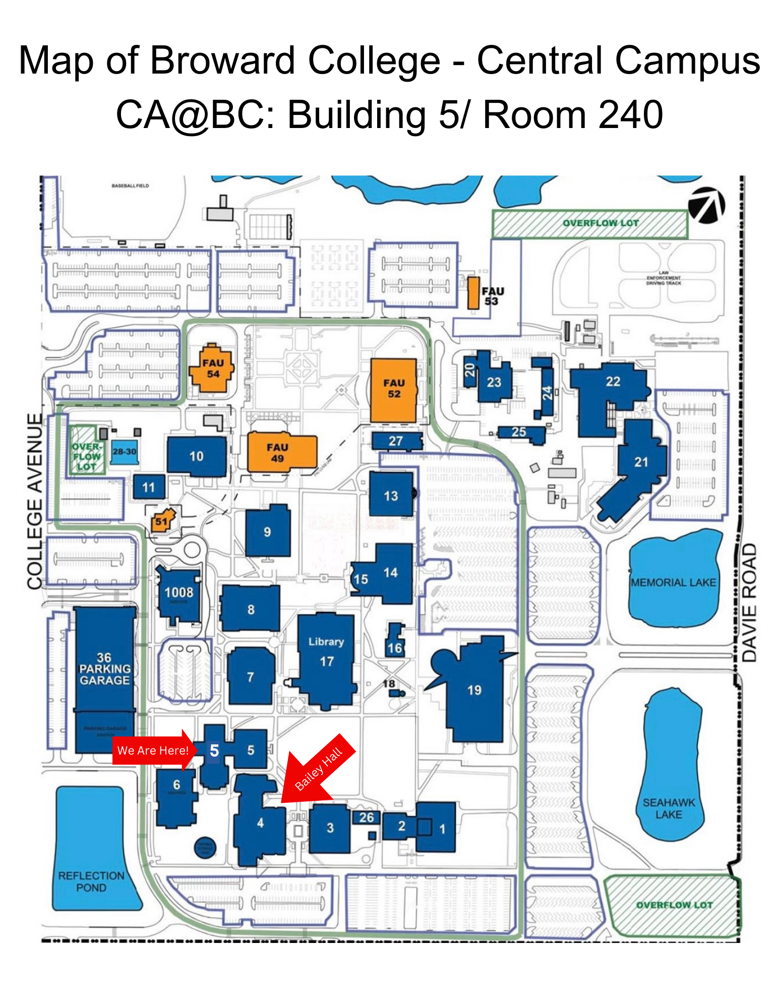 Map of Broward College - Central Campus 